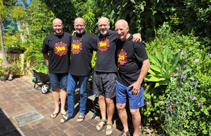 NAIDOC Week - Dad and sons say Yes to Voice to Parliament