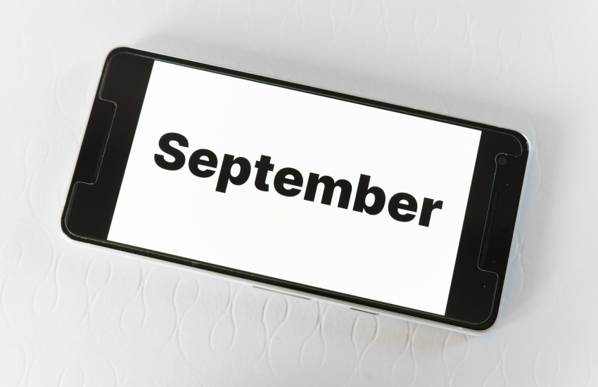 #30Words30Days September 2024 - &quot;September&quot; on a mobile phone